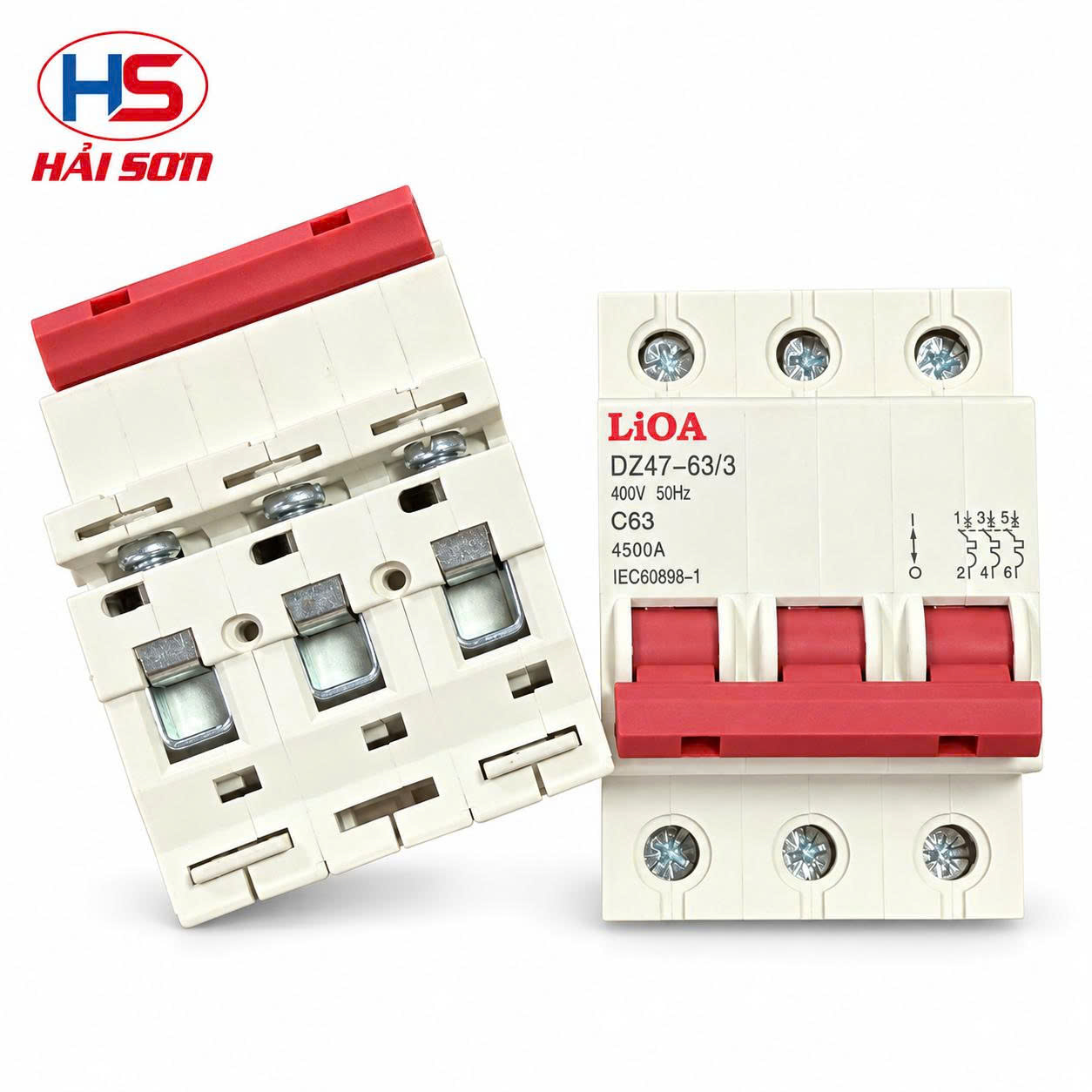 Aptomat 3 cực MCB 3P 4.5kA (20A- 75A)