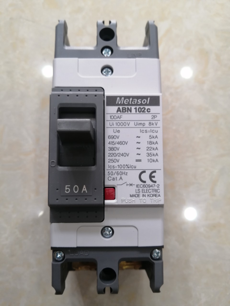 Aptomat MCCB 2P 50A 35KA LS