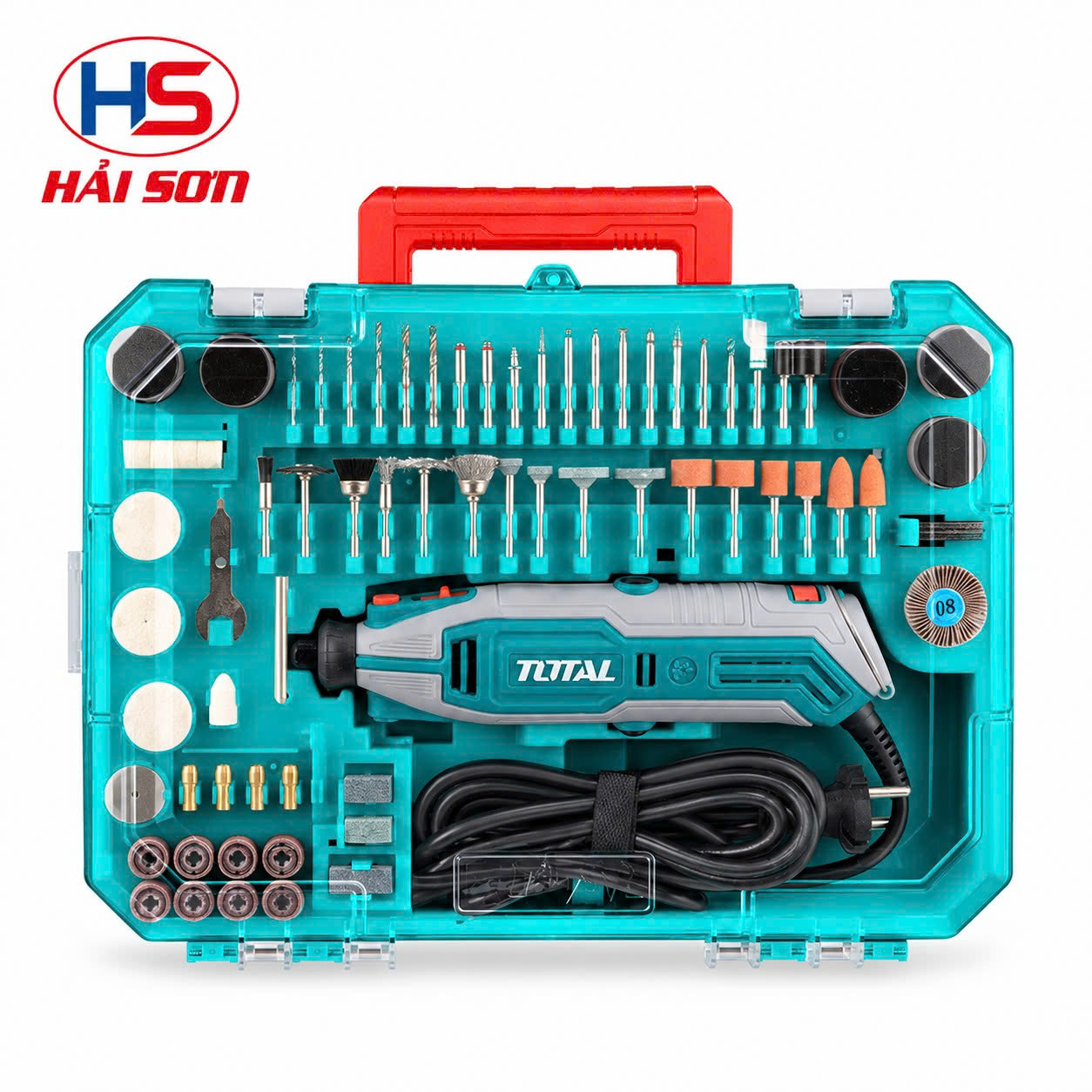 Bộ máy mài khuôn mini 130W Total TG5133261 (Kèm 251 phụ kiện)