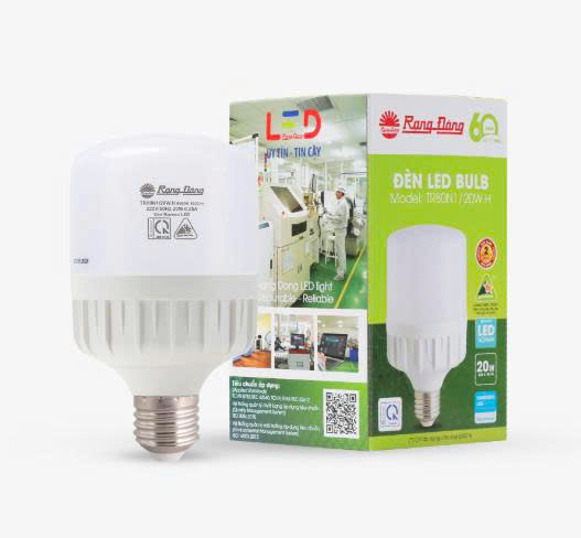 Đèn LED Bulb Trụ 20W TR80N1 Rạng Đông