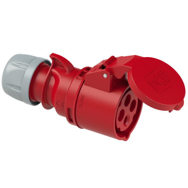 F214-6 Ổ cắm nối loại không kín nước 16A 4P 400V 6H IP44