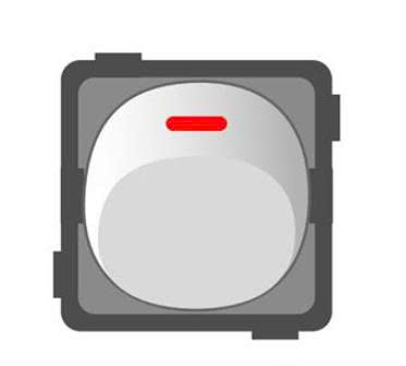 Hạt công tắc tròn 1 chiều 10A LiOA E1812M