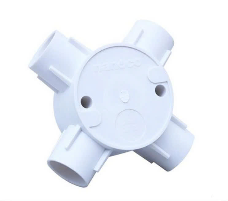 Hộp nối tròn 4 ngã 20mm NPA68201