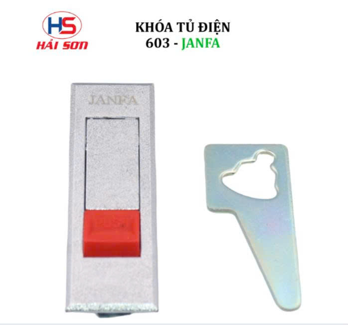 Khóa Tủ Điện Bấm Nút Đỏ 603 – JANFA