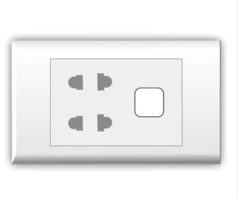 Mặt 1 lỗ 2 ghim Lioa E18S2UX