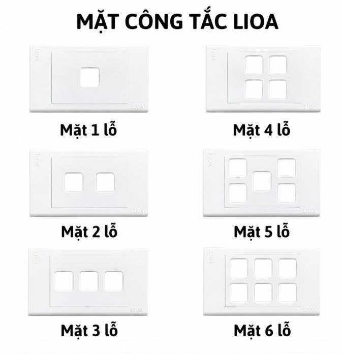 Mặt công tắc Lioa