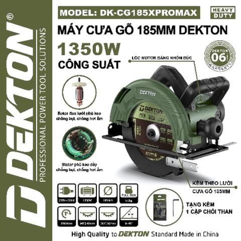Máy cưa gỗ DEKTON DK - CG 185 X PROMAX