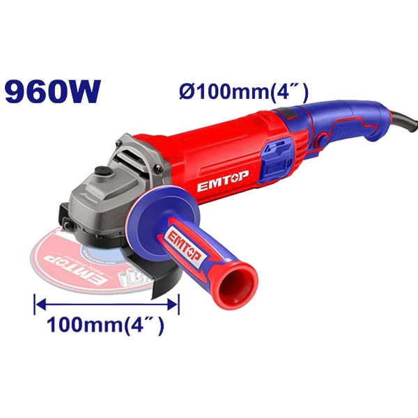 Máy mài góc 960W Emtop EAGR09643 (Công tắc bóp)