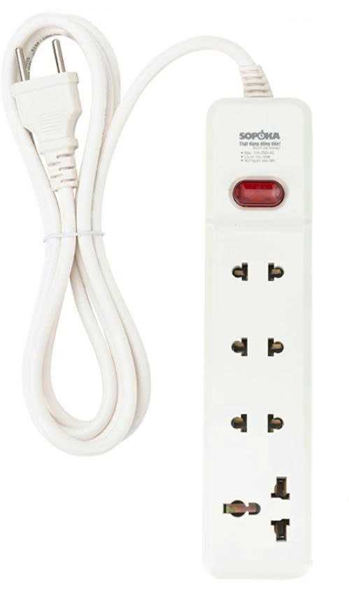Ổ cắm kèm dây 4 ghim - 2200W SOPOKA