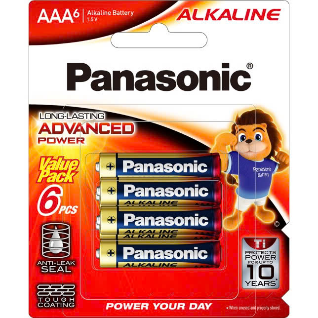 Pin Panasonic ALKALINE AAA  LR03T/6BA-V