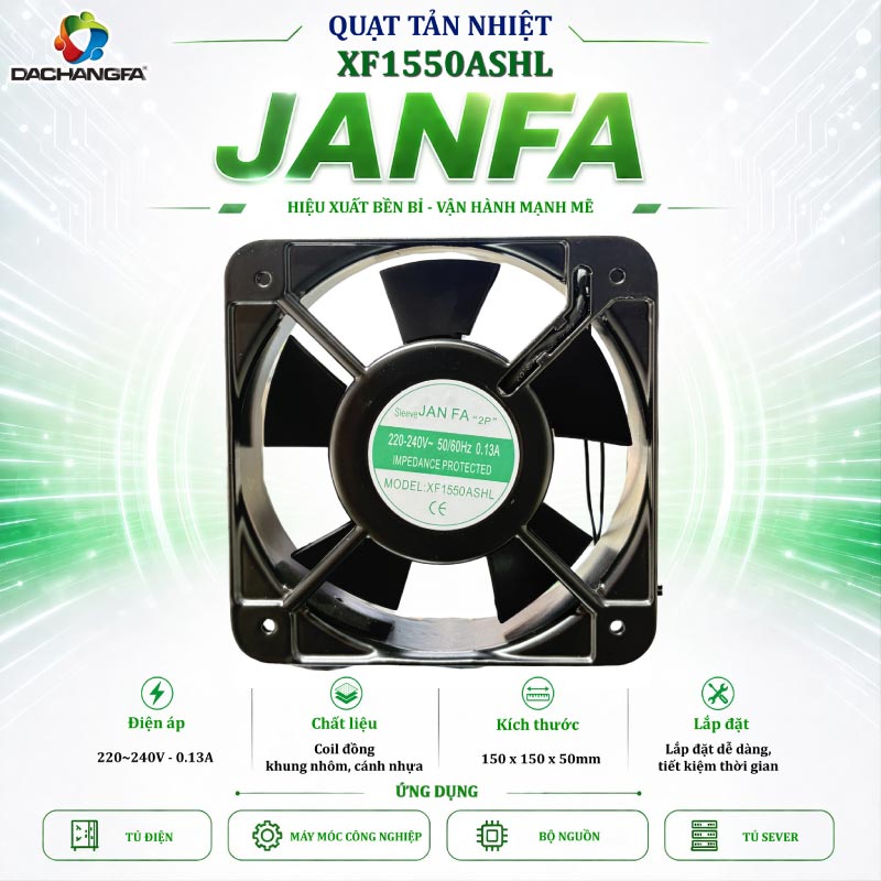 Quạt Tản Nhiệt – 1 Tấc 5 – XF1550ASHL – JANFA
