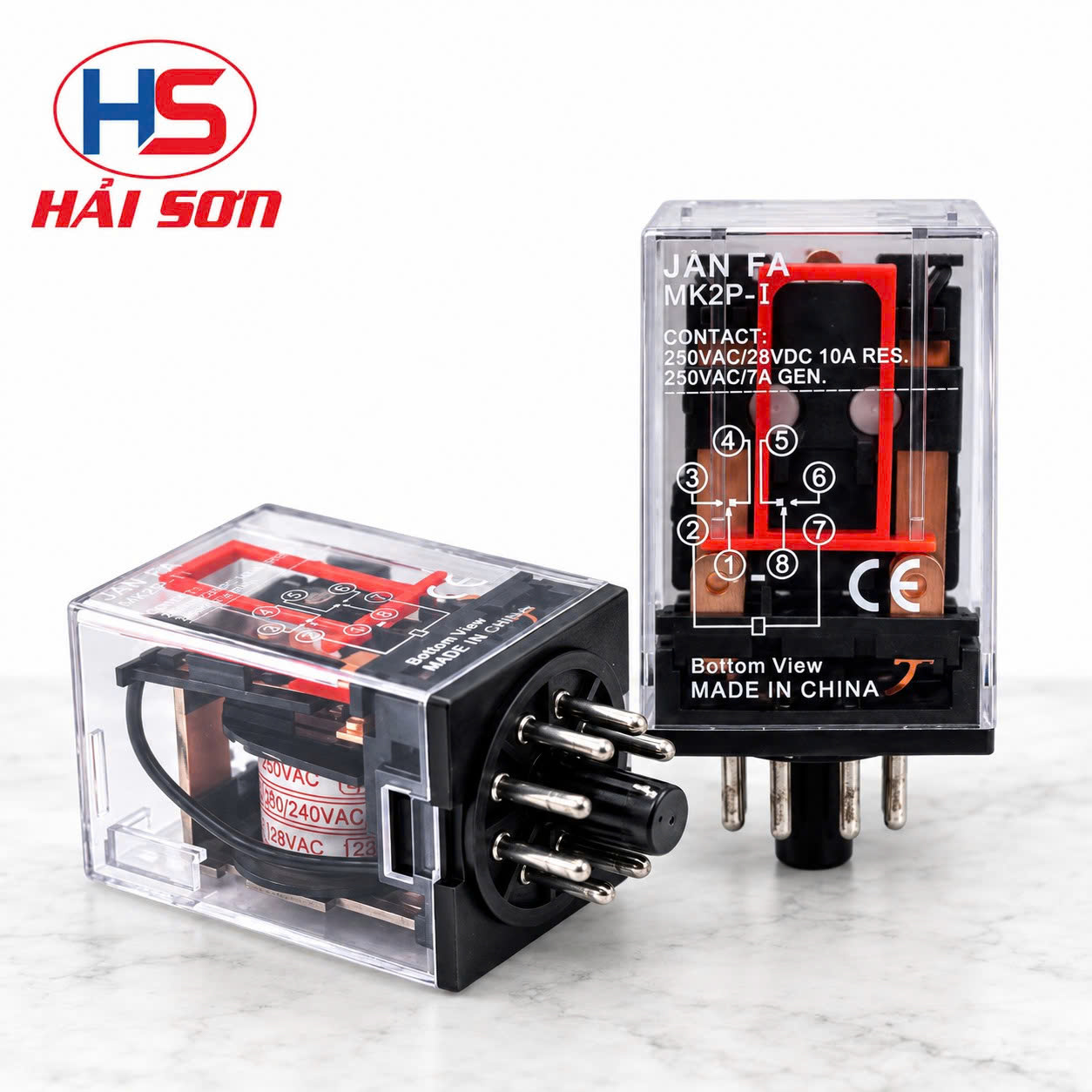 Relay Trung Gian – Relay Kiếng – MK2P-I – 250V – JANFA
