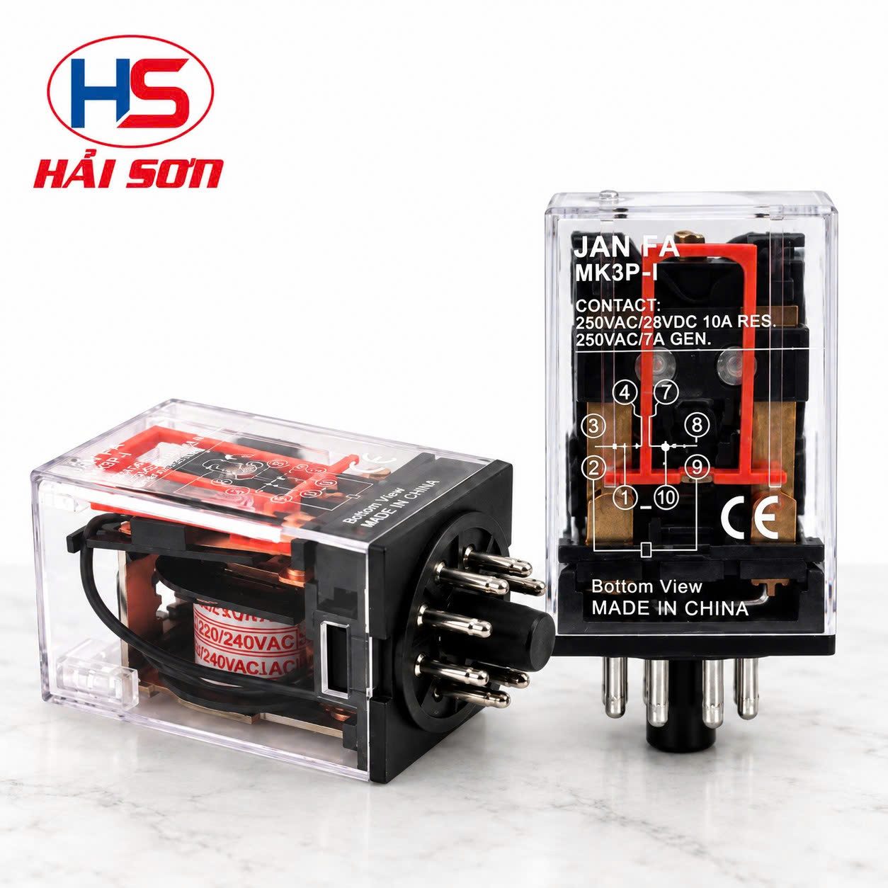 Relay Trung Gian – Relay Kiếng – MK3P-I – 250V – JANFA