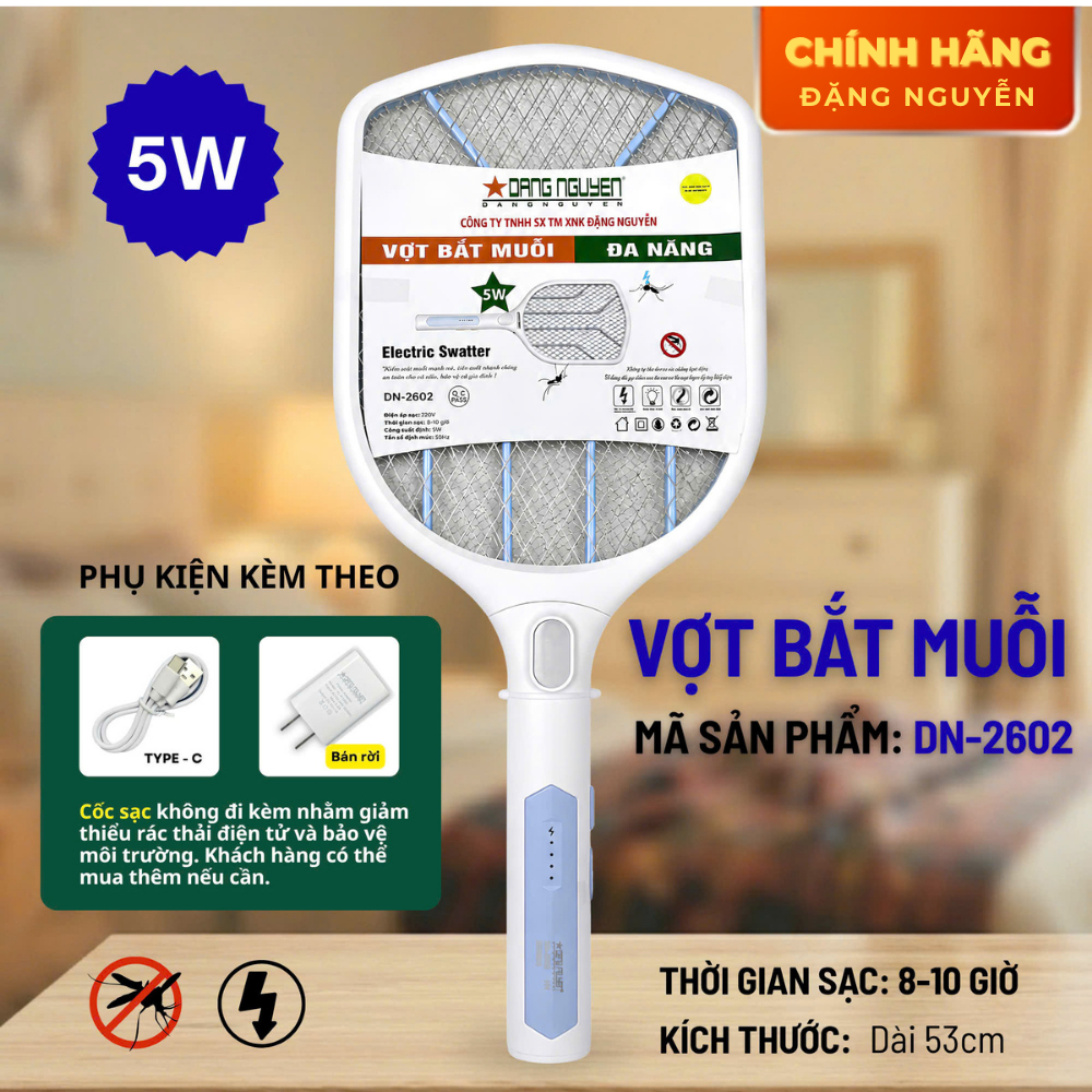 Vợt muỗi 3W - DN2602 Đặng Nguyễn