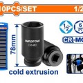 Bộ 10 đầu tuýp sâu 1/2 inch WADFOW WMSD202