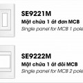 Mặt chứa 1 MCB SE9221M và SE9222M LiOA
