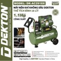 Máy Nén Khí Không Dầu 18L Dekton DK-AC2918X