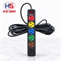 Ổ cám điện 6 lỗ 2 chấu 5m Lioa 6SND5.2.10 (10A 2000W)