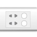 Ổ cắm đôi 2 chấu 16A với 2 lỗ LiOA E182U2X